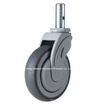 Medical Caster Stem Type Plastic Medical TPR Caster